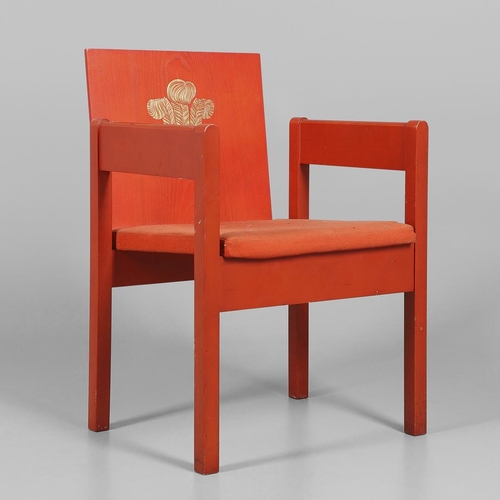 587 - PRINCE OF WALES INVESTITURE CHAIR. Designed by Lord Snowdon for the Prince of Wales Investiture in 1... 