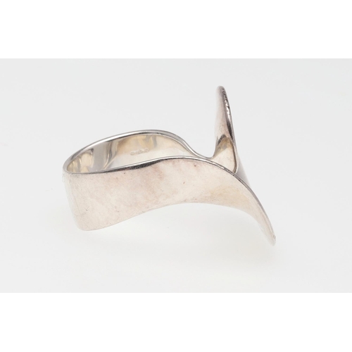 1000 - A SILVER RING BY GEORG JENSEN. design number 443, with maker's mark and stamped 925 S, 8.6 grams. Si... 