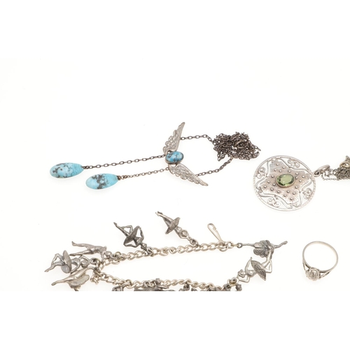 789 - A QUANTITY OF JEWELLERY. including a diamond bar brooch, set in gold, a lady's diamond cocktail wris... 