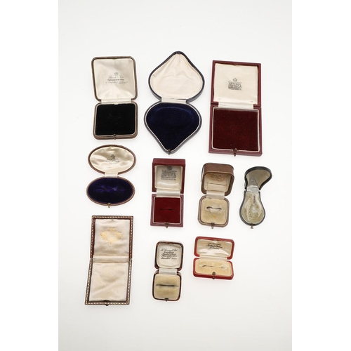 792 - TEN ASSORTED VINTAGE JEWELLERY BOXES. of varying shapes and sizes.