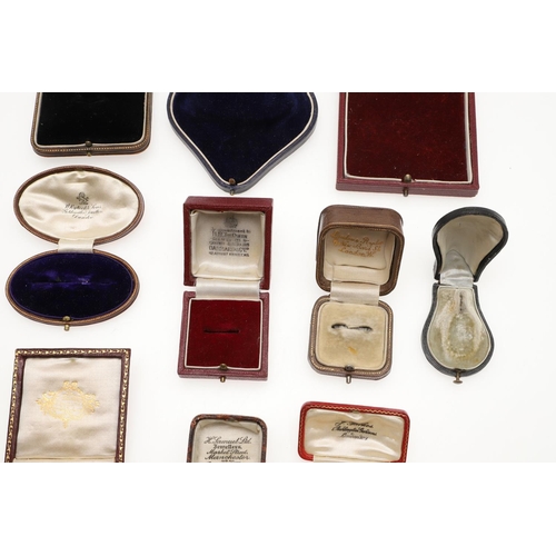 792 - TEN ASSORTED VINTAGE JEWELLERY BOXES. of varying shapes and sizes.