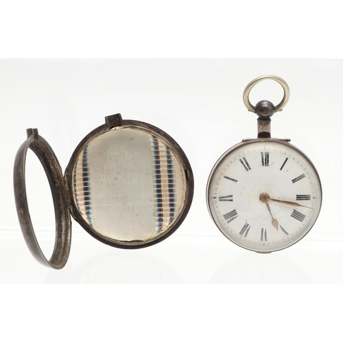 860 - A 14CT GOLD HALF HUNTING CASED POCKET WATCH. the white enamel dial with Roman numerals, pink and blu... 