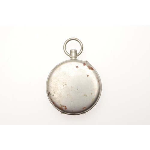 861 - A SILVER CENTRE SECONDS CHRONOGRAPH OPEN FACED POCKET WATCH. the white enamel  dial with Roman numer... 