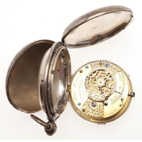 861 - A SILVER CENTRE SECONDS CHRONOGRAPH OPEN FACED POCKET WATCH. the white enamel  dial with Roman numer... 