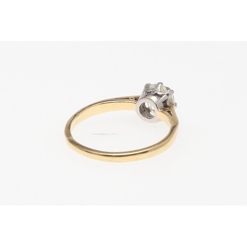 909 - A DIAMOND SOLITAIRE RING. mounted with a cushion-shaped diamond weighing approximately 1.02 carats, ... 