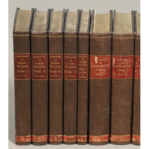 10 - ANDRE JOUBIN. Correspondance De Eugene Delacroix, 5 volumes, 1935-38, and five others, similar. Andr... 