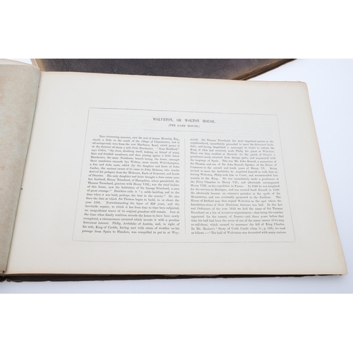 103 - JOHN POUNCY. Dorsetshire Photographically Illustrated, 4 parts bound in 2 volumes, 1857. John Pounce... 