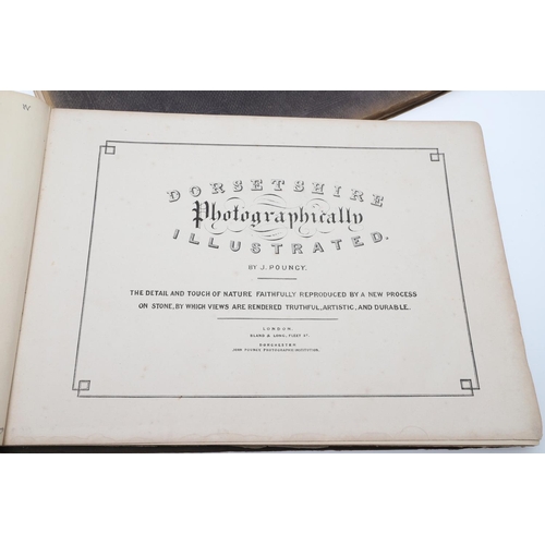 103 - JOHN POUNCY. Dorsetshire Photographically Illustrated, 4 parts bound in 2 volumes, 1857. John Pounce... 