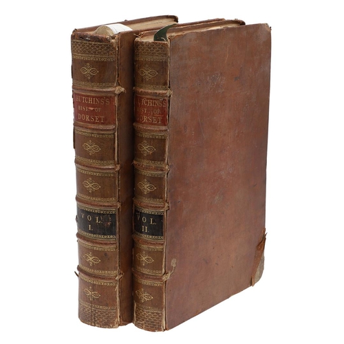 140 - JOHN HUTCHINS. The History and Antiquities of Dorset, 2 volumes, 1774. John Hutchins. The History an... 