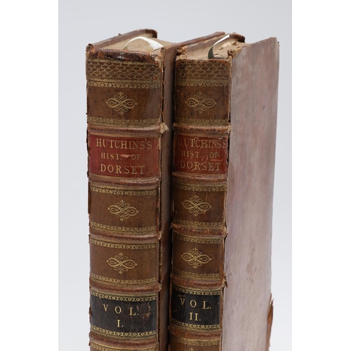 140 - JOHN HUTCHINS. The History and Antiquities of Dorset, 2 volumes, 1774. John Hutchins. The History an... 