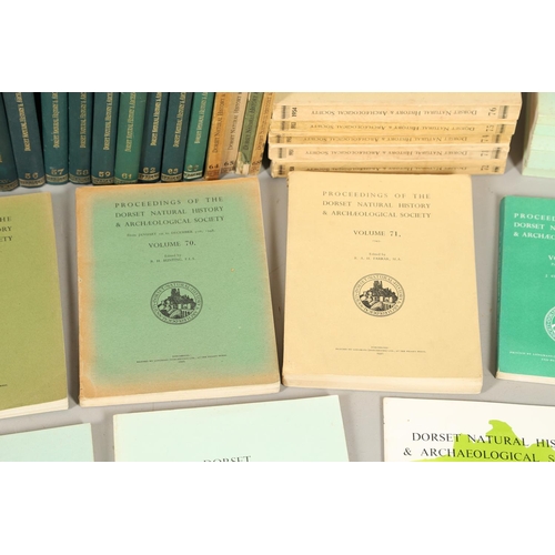 149 - PROCEEDINGS OF THE DORSET NATURAL HISTORY AND ARCHAEOLOGICAL SOCIETY, APPROXIMATELY 105 VOLUMES PLUS... 