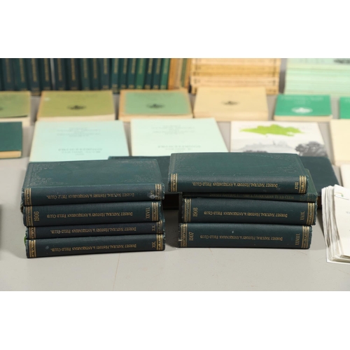 149 - PROCEEDINGS OF THE DORSET NATURAL HISTORY AND ARCHAEOLOGICAL SOCIETY, APPROXIMATELY 105 VOLUMES PLUS... 