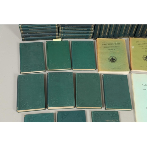 149 - PROCEEDINGS OF THE DORSET NATURAL HISTORY AND ARCHAEOLOGICAL SOCIETY, APPROXIMATELY 105 VOLUMES PLUS... 