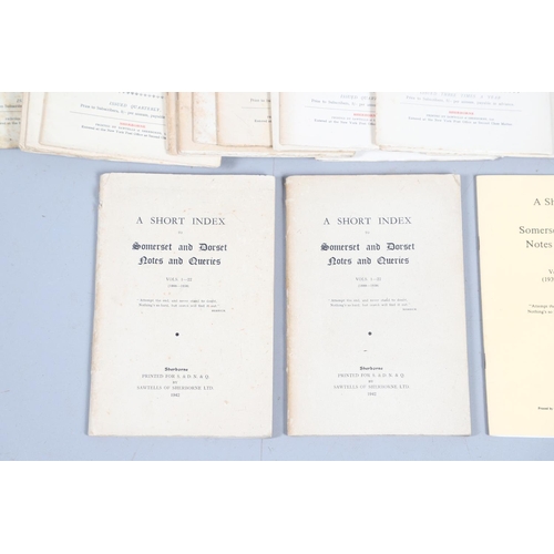 153 - HUGH NORRIS & CHARLES HERBERT MAYO (EDITORS). Notes and Queries for Somerset and Dorset, 35 volumes,... 