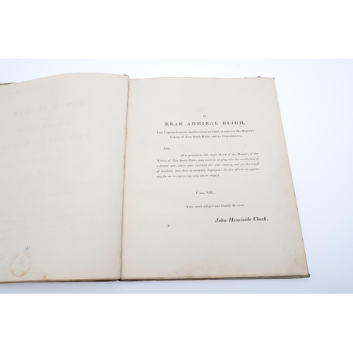 345 - JOHN HEAVISIDE CLARK. Field Sports, of the Native Inhabitants of New South Wales, 1813. John Heavisi... 