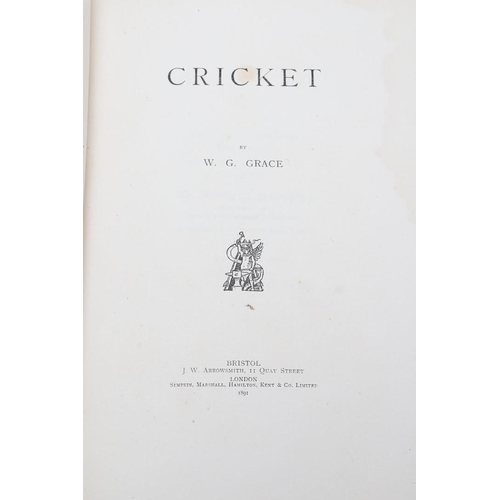 346 - W.G. GRACE. Cricket. W.G. Grace. Cricket, first edition, presentation Edition de Luxe, signed by the... 