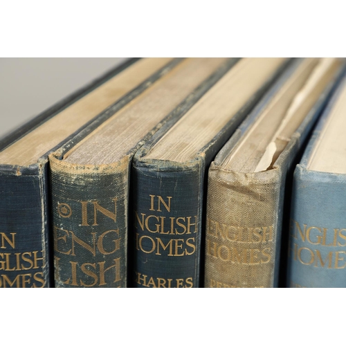 36 - CHARLES LATHAM. In English Homes, 3 volumes, 1907, and 5 others, similar, mostly relating to archite... 