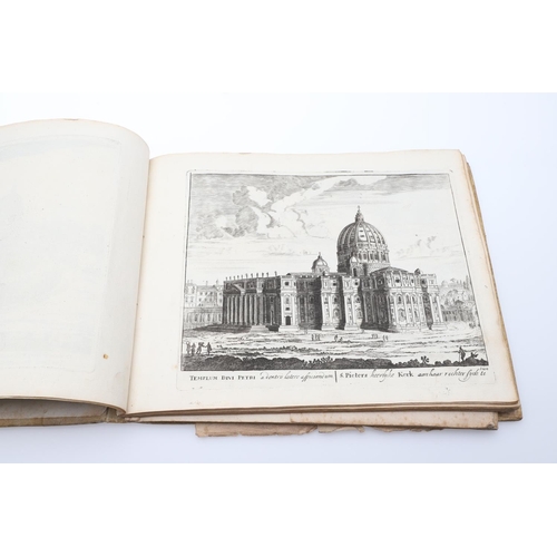 42 - MELCHIOR KÜSEL AND OTHERS. A bound volume of topographical engravings, c. 1650-1690. Melchior Küsel.... 