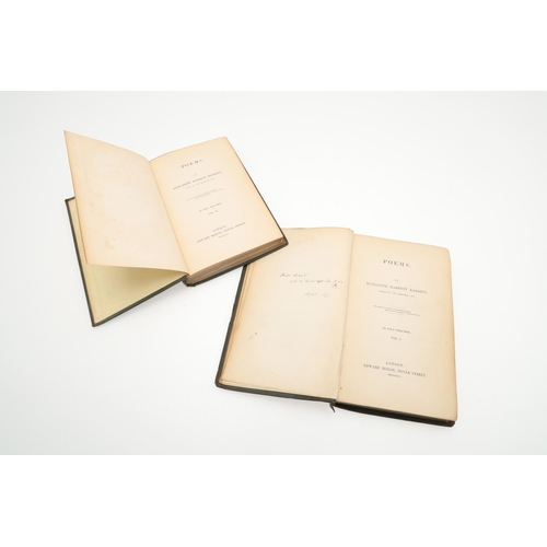 457 - ELIZABETH BARRETT BROWNING. Poems, 2 volumes, 1844. Elizabeth Barrett Browning. Poems, 2 volumes, fi... 