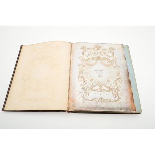 458 - ELIZABETH BARRETT BROWNING. An album of sketches and manuscript copies by the Barrett's and their ci... 