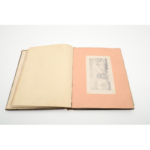 458 - ELIZABETH BARRETT BROWNING. An album of sketches and manuscript copies by the Barrett's and their ci... 