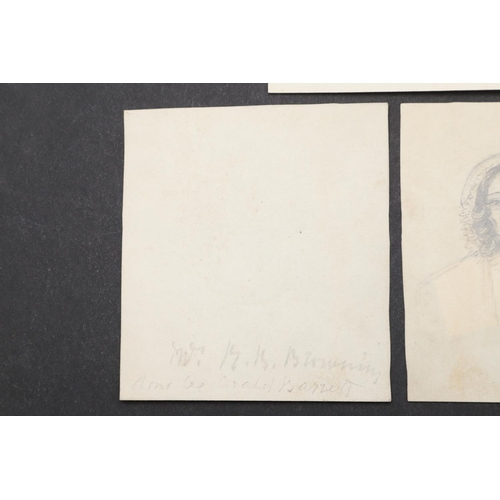 460 - ARABELLA MOULTON-BARRETT. Portrait of Elizabeth Barrett-Browning, c. 1835. Arabella Moulton-Barrett.... 