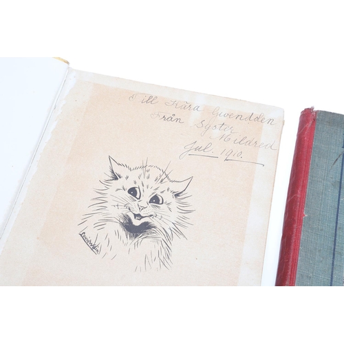 55 - LOUIS WAIN. Cats, 1901, and 4 others illustrated by the artist (5). Louis Wain. Cats, versed by Tabi... 