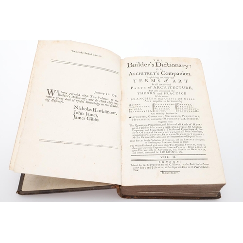 6 - The Builder's Dictionary: or, Gentleman and Architect's Companion, 2 Vols, 1734. The Builder's Dicti... 