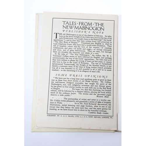 64 - W. J. TOWNSEND COLLINS. Tales from the New Mabinogion, first edition, presentation copy, 1923, and t... 