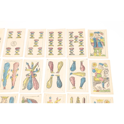 72 - CARLO ZANARDI. Playing Cards, c. 1855. Carlo Zanardi. Playing Cards, Romagnole Pattern, 40 cards, pr... 