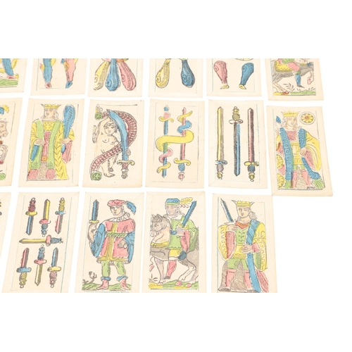 72 - CARLO ZANARDI. Playing Cards, c. 1855. Carlo Zanardi. Playing Cards, Romagnole Pattern, 40 cards, pr... 