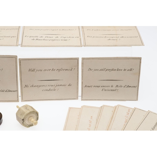 76 - ANON. Games, c. 1800-1840. Anon. Games. A group of 31 captioned cards, divided into two suites, 16 p... 