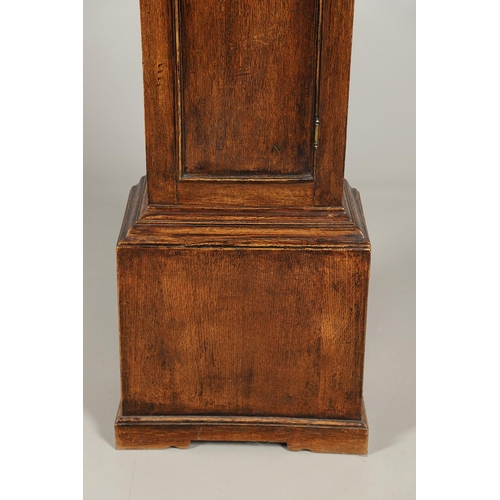 440 - A LATE 18TH CENTURY OAK LONGCASE CLOCK. the 11