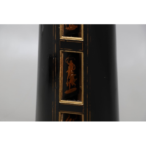 467 - AN EBONISED AND GILTWOOD 'GRECIAN' HARP BY SEBASTIAN ERARDS. 19th century, the gilded Corinthian col... 