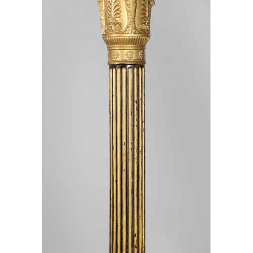 467 - AN EBONISED AND GILTWOOD 'GRECIAN' HARP BY SEBASTIAN ERARDS. 19th century, the gilded Corinthian col... 