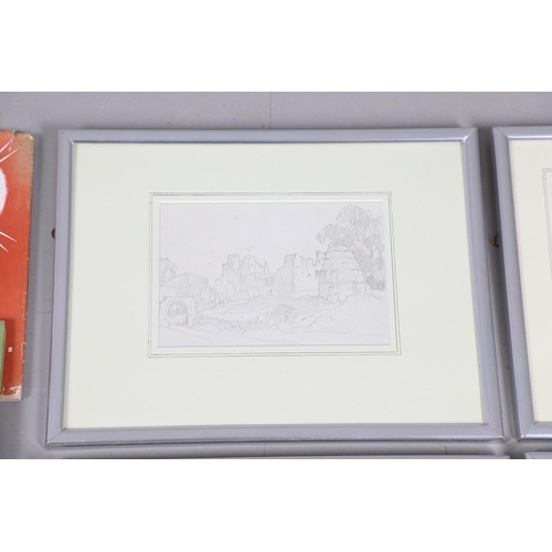 355 - LEONARD RUSSELL SQUIRRELL, RWS (1893-1979). NORTH BERWICK;EDINBURGH FROM CALTON HILL; DIRLETON CASTL... 