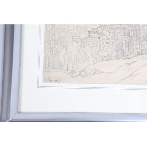 355 - LEONARD RUSSELL SQUIRRELL, RWS (1893-1979). NORTH BERWICK;EDINBURGH FROM CALTON HILL; DIRLETON CASTL... 
