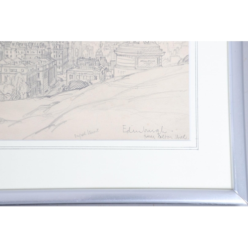 355 - LEONARD RUSSELL SQUIRRELL, RWS (1893-1979). NORTH BERWICK;EDINBURGH FROM CALTON HILL; DIRLETON CASTL... 