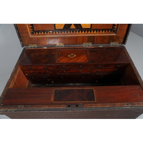 505 - A 19TH CENTURY CABINET MAKER'S TOOL CHEST. possibly a master shipwright’s chest, the hinged lid reve... 