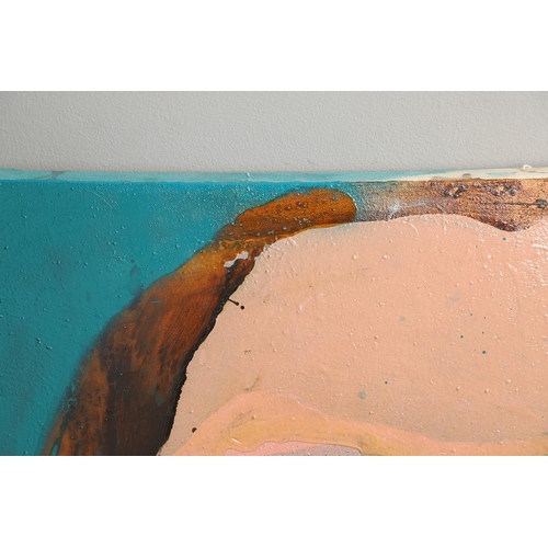 402 - BOO SAVILLE (B.1980). FACE. (d) Oil on canvas, unframed
94 x 94cm.

Provenance: Purchased by the own... 