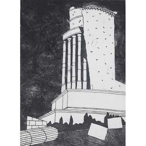 421 - JULIAN TREVELYAN, RA (1910-1988). LA TURBIE (Turner 301). (d) Etching with aquatint, 1973, printed b... 