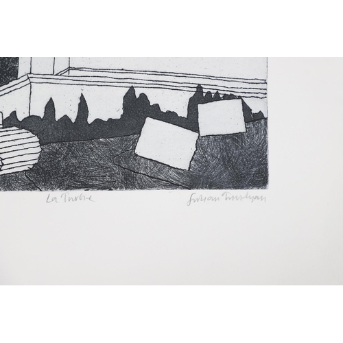 421 - JULIAN TREVELYAN, RA (1910-1988). LA TURBIE (Turner 301). (d) Etching with aquatint, 1973, printed b... 