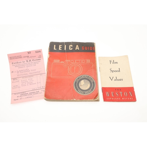 549 - LEICA IIIF RANGEFINDER CAMERA & ACCESSORIES. A Leica IIIF Rangefinder camera, Serial Number 614768 (... 