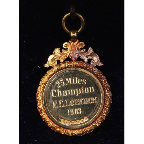 552 - LARGE COLLECTION OF EARLY CYCLING GOLD & SILVER MEDALS, & EPHEMERA - FREDERICK LOWCOCK. A large and ... 