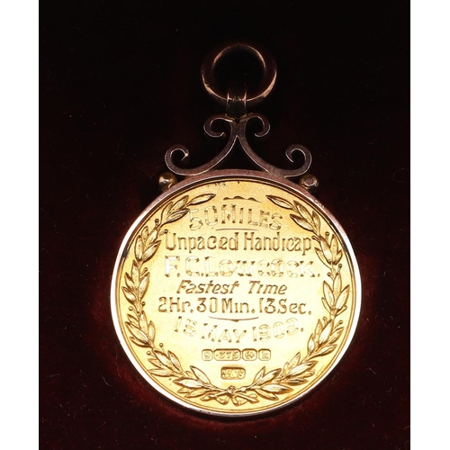 552 - LARGE COLLECTION OF EARLY CYCLING GOLD & SILVER MEDALS, & EPHEMERA - FREDERICK LOWCOCK. A large and ... 