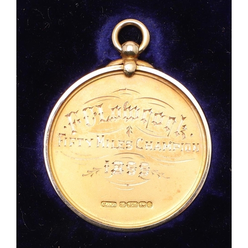 552 - LARGE COLLECTION OF EARLY CYCLING GOLD & SILVER MEDALS, & EPHEMERA - FREDERICK LOWCOCK. A large and ... 