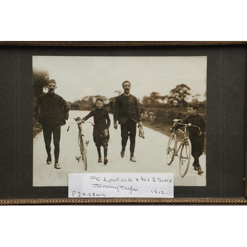 552 - LARGE COLLECTION OF EARLY CYCLING GOLD & SILVER MEDALS, & EPHEMERA - FREDERICK LOWCOCK. A large and ... 