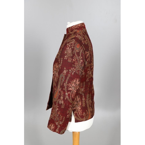 577 - LATE 19THC PAISLEY SHAWL & VARIOUS TEXTILES. A late 19thc Paisley wool shawl, some damages to the ed... 