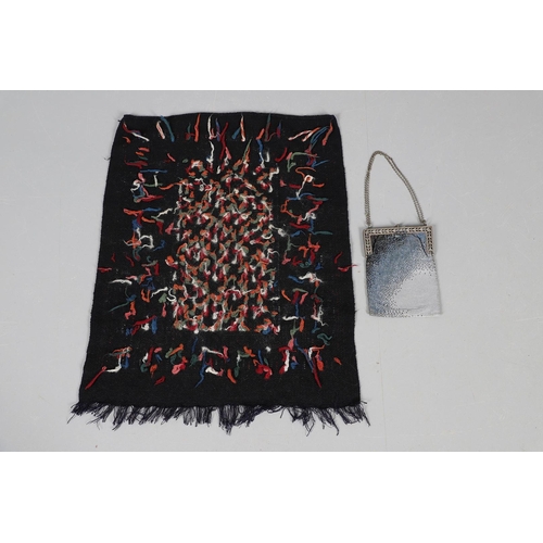 577 - LATE 19THC PAISLEY SHAWL & VARIOUS TEXTILES. A late 19thc Paisley wool shawl, some damages to the ed... 