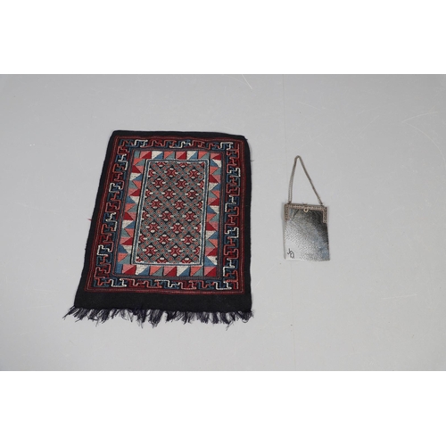 577 - LATE 19THC PAISLEY SHAWL & VARIOUS TEXTILES. A late 19thc Paisley wool shawl, some damages to the ed... 